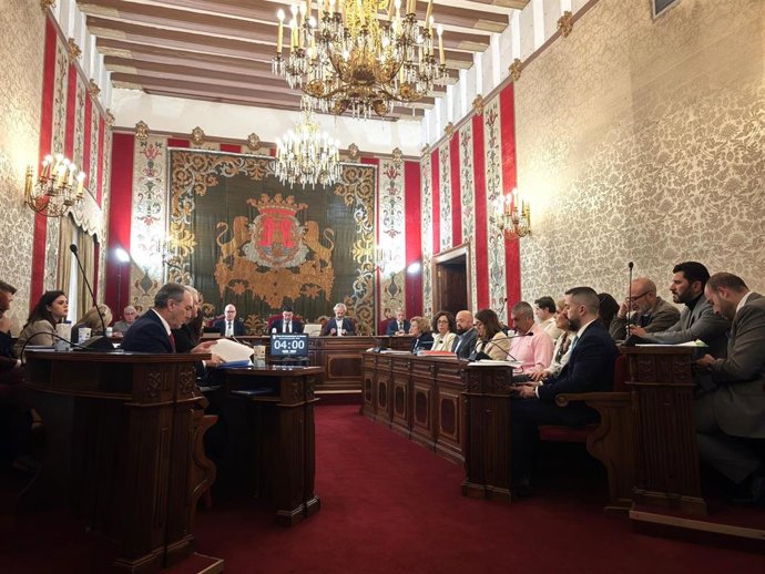 Imagen del pleno de marzo del Ayuntamiento de Alicante, celebrado este jueves