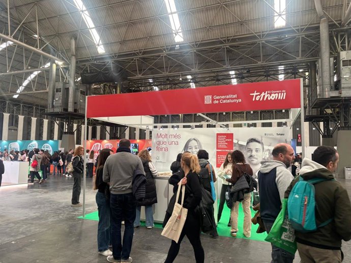 Un estand de la Generalitat en el Saló de l'Ensenyament