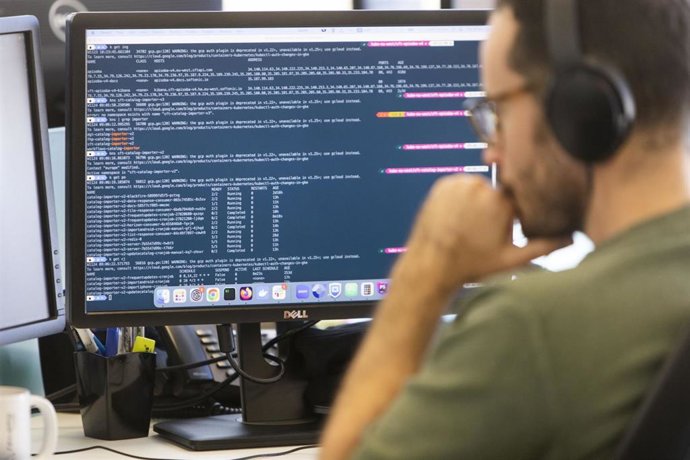 Software en un ordenador.