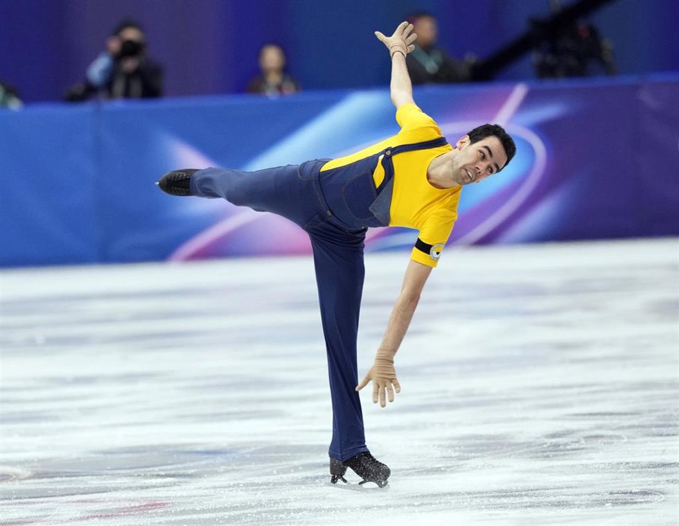 Archivo - El patinador español Tomás Guarino durante los Juegos Olímpicos de Invierno 2026