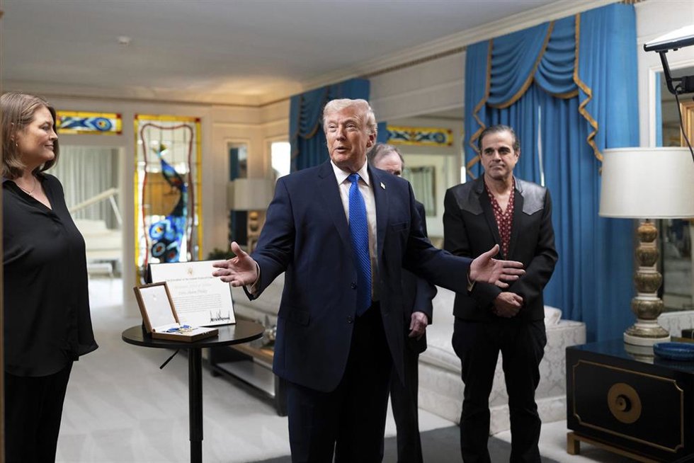 El presidente de EEUU, Donald Trump, durante un visita a Memphis.