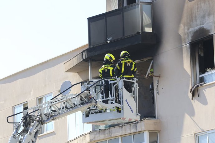 Vivienda de Algeciras afectada por la explosión de gas.