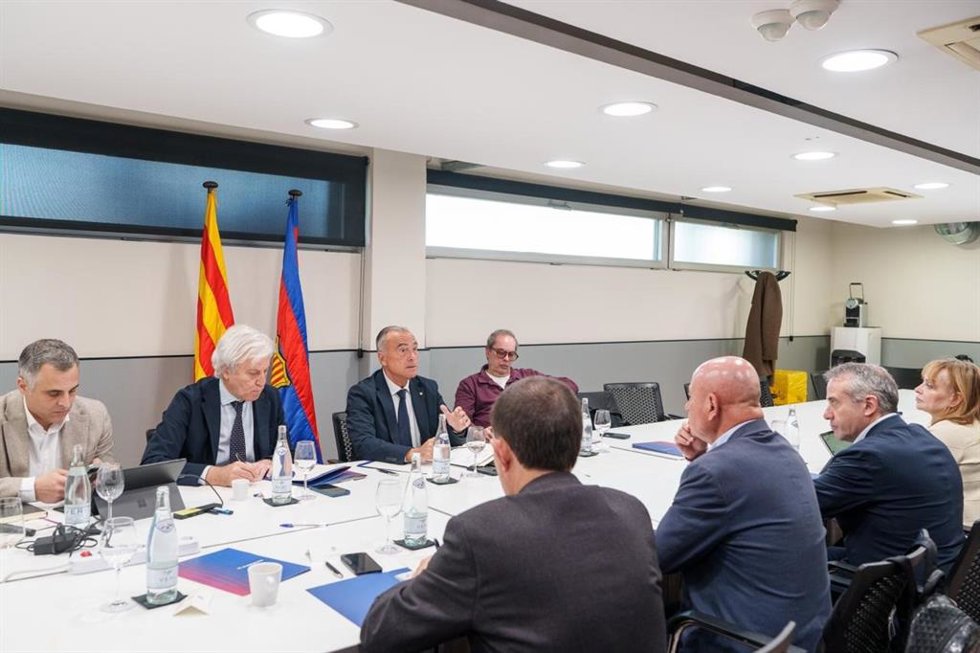 Reunión de la Junta Directiva del FC Barcelona, presidida por Rafael Yuste, el 26 de marzo de 2026