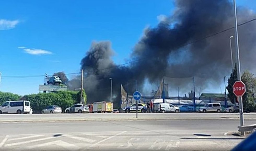 Imagen del incendio