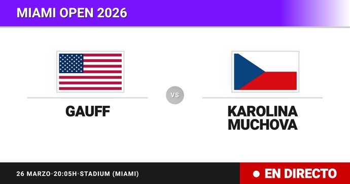 Coco Gauff - Karolina Muchova: resumen y estadísticas del partido de Semifinal de Miami Open