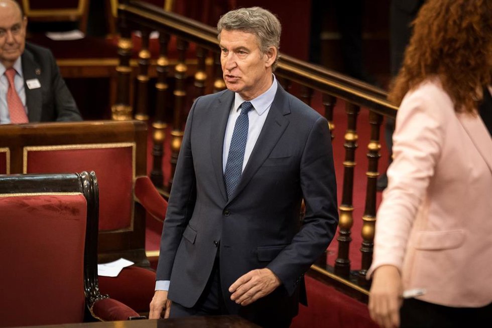 El presidente del Partido Popular, Alberto Núñez Feijóo, en una foto de archivo.