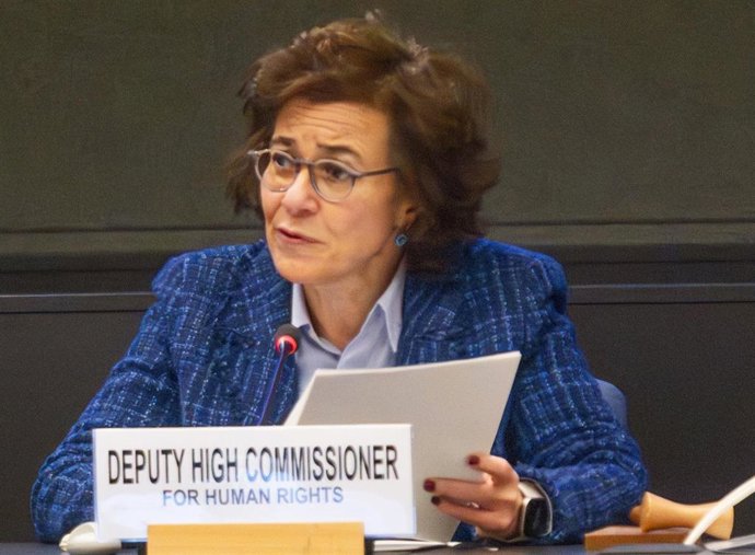 Archivo - La vicesecretaria general de la ONU para Derechos Humanos, Nada al Nashif