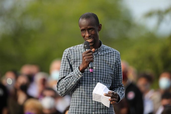 Archivo - Imagen de archivo del exdiputado de Podemos en la Asamblea de Madrid Serigne Mbaye