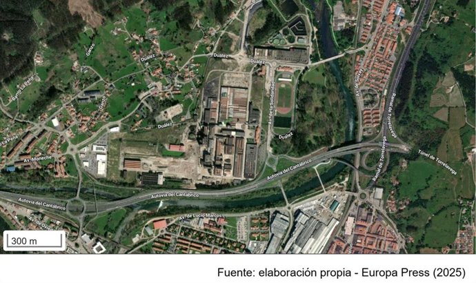 La glorieta de Sniace se reabre al tráfico esta tarde a las 18.00 horas