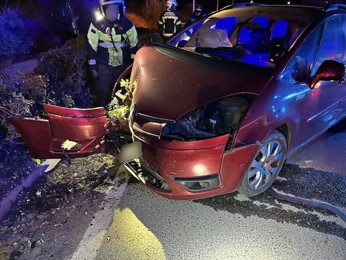 Imagen del vehículo accidentado.