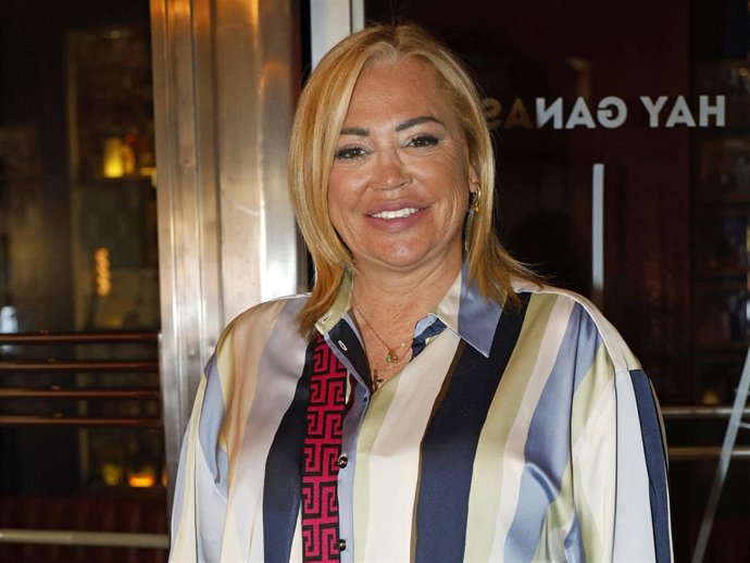 Belén Esteban llega a la fiesta para celebrar el 60 cumpleaños de Belén Rodríguez