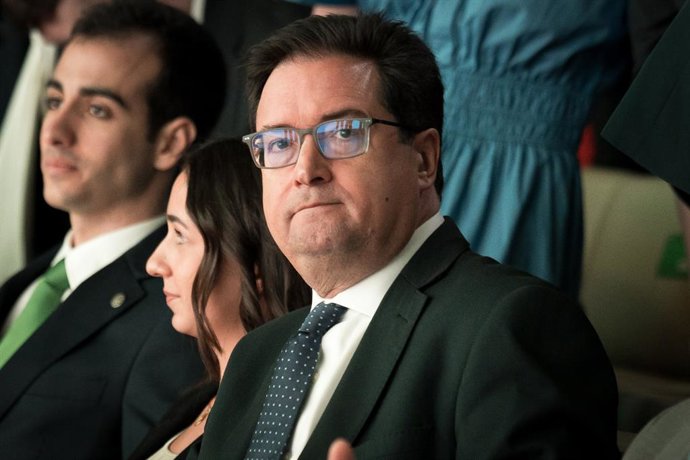 El ministro para la Transformación Digital y de la Función Pública, Óscar López, durante la entrega de las Becas Iberdrola, en el Campus Iberdrola, a 15 de marzo de 2026, en San Agustín de Guadalix, Madrid (Foto de archivo).