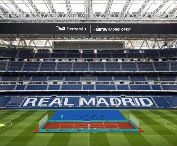 El Mutua Madrid Open instalará una pista de entrenamiento en el Santiago Bernabéu.