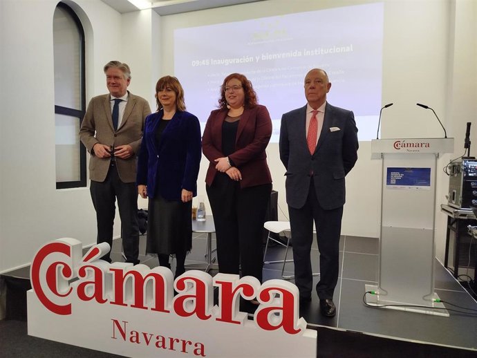 Imagen del seminario 'Europa invierte en mi región. Desde 1986', organizado en Pamplona por la Oficina del Parlamento Europeo en España