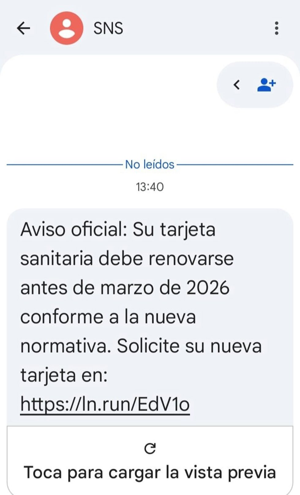 Un ejemplo de Sacyl sobre un intento de fraude