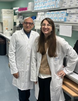 Los investigadores Marialuisa de Ceglia y Fernando Rodríguez de Fonseca