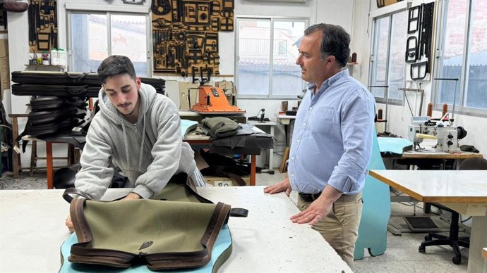 El presidente del Grupo Parlamentario Vox en las Cortes de C-LM, David Moreno, en Los Yébenes.