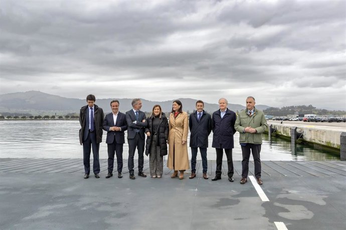 Inauguración del tacón y la rampa de Raos 9 del Puerto de Santander.