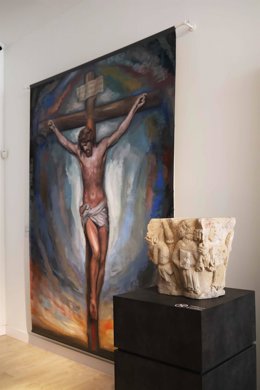 El segoviano Mariano Carabias expone 'Duc in Altum' en el Palacio Episcopal de Segovia, con 53 obras. En la foto, una de las obras expuestas.