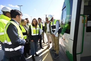 Pruebas del metro de Granada en su prolongación.