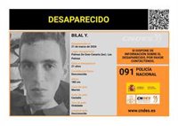 La Policía Nacional pide colaboración ciudadana para encontrar a Bilal, desaparecido en Las Palmas de Gran Canaria