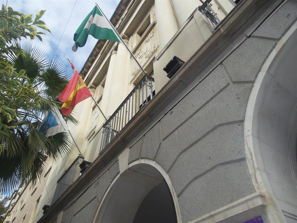 Archivo - Fachada de la Diputación de Huelva. 