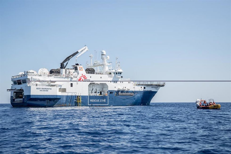 Archivo - Imagen de archivo del buque de rescate 'Geo Barents'.
