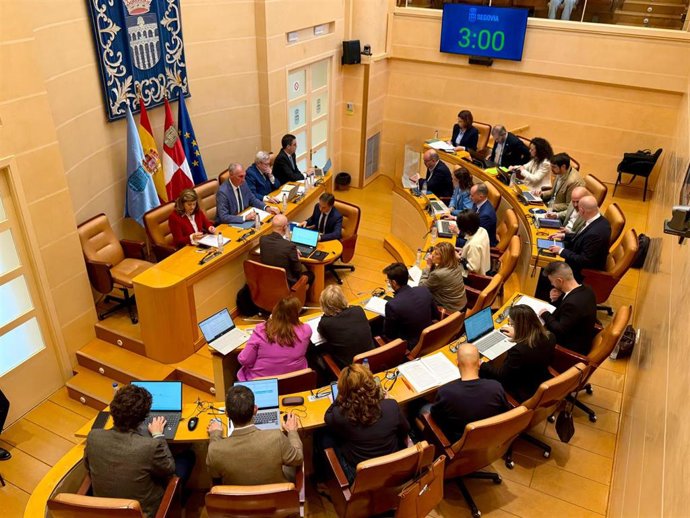 Pleno del Ayuntamiento de Segovia.