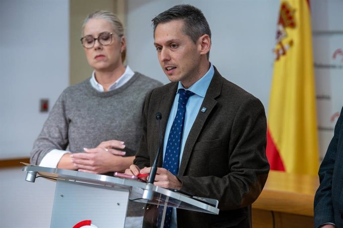 El portavoz del Grupo Parlamentario Socialista, Mario Iglesias