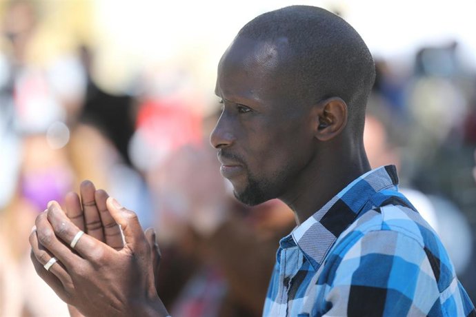 Archivo - El secretario de Antirracismo de Podemos y antiguo diputado en la Asamblea de Madrid, Serigne Mbaye