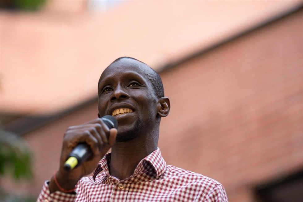 Archivo - El secretario de antirracismo de Podemos y exdiputado de la Asamblea de Madrid, Serigne Mbayé