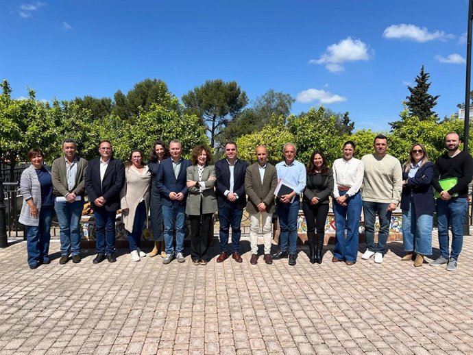 Dirigentes del PSOE en la Mancomunidad de la Sierra de Cádiz.