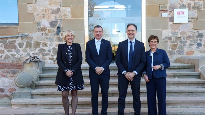 Imagen de los responsables de agricultura de los Cuatro Motores Europeos.