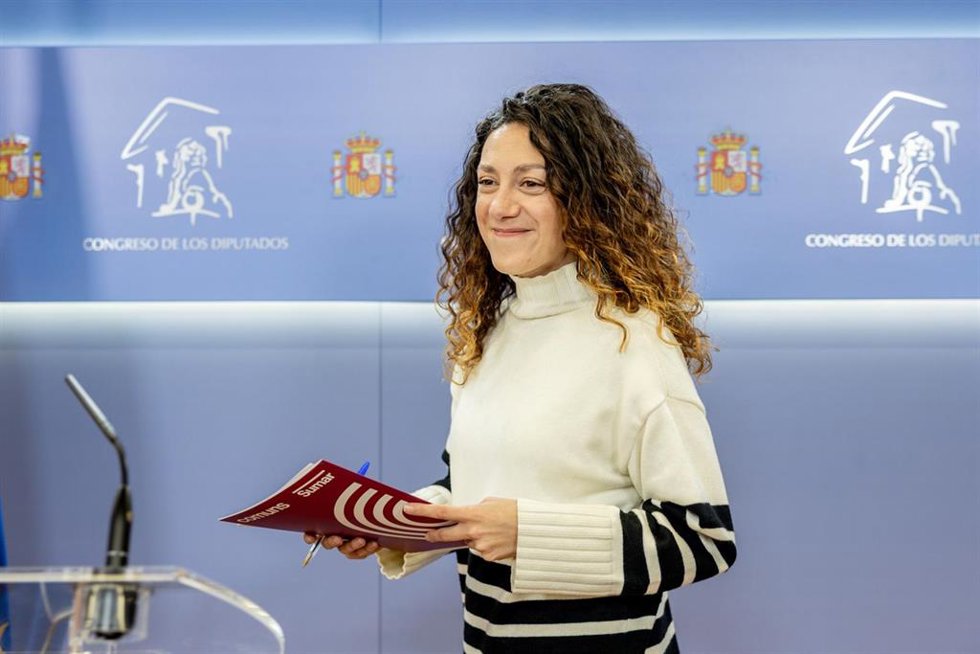 Archivo - La portavoz de los Comuns y diputada de Sumar, Aina Vidal, en una imagen de archivo
