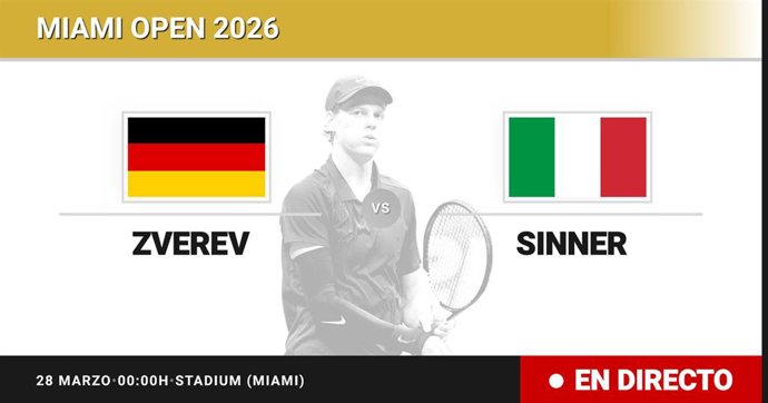 Alexander Zverev - Jannik Sinner: resumen y estadísticas del partido de Semifinal de Miami Open