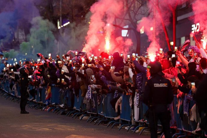 Ambiente previo al último encuentro entre el Real Madrid y el Manchester City