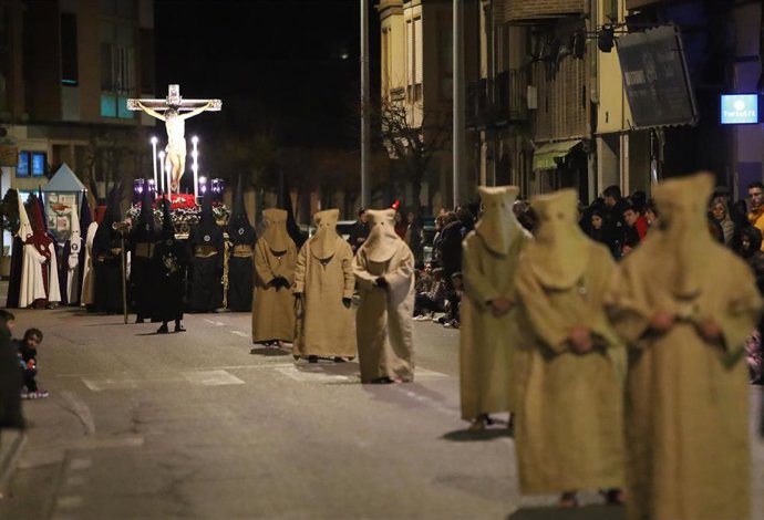 Archivo - Porcesión de los "Ensacados" en Tarazona.