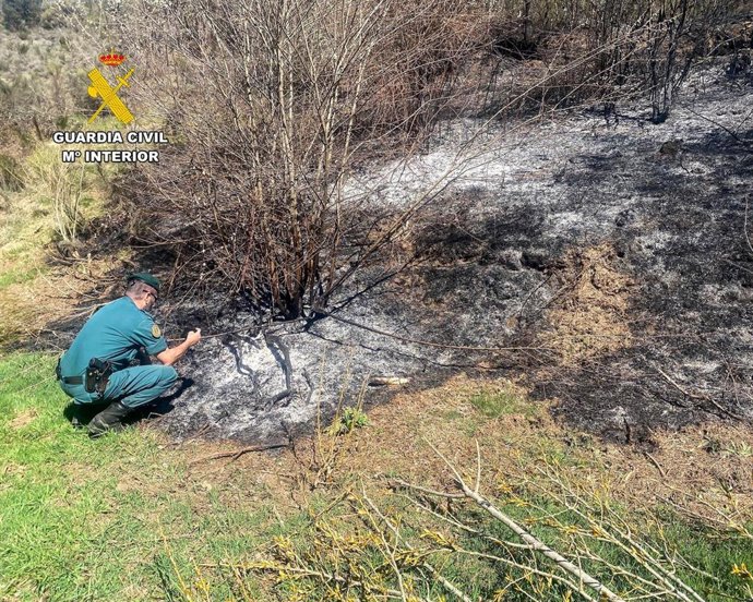 Investigado por un delito de incendio forestal en la localidad de Igüeña (León)
