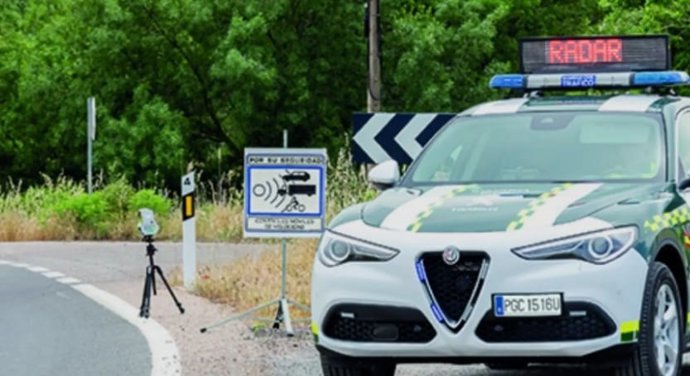 Dispositivo de control de velocidad de la Guardia Civil