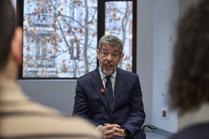Archivo - El vicesecretario de Economía del PP, Alberto Nadal, durante una entrevista para Europa Press, en la sede del Partido Popular, a 23 de diciembre de 2025, en Madrid (España). Alberto Nadal es licenciado en Derecho y en Ciencias Económicas y Empre