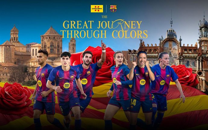 Imagen de la campaña de la Agencia Catalana de Turismo y el FC Barcelona.
