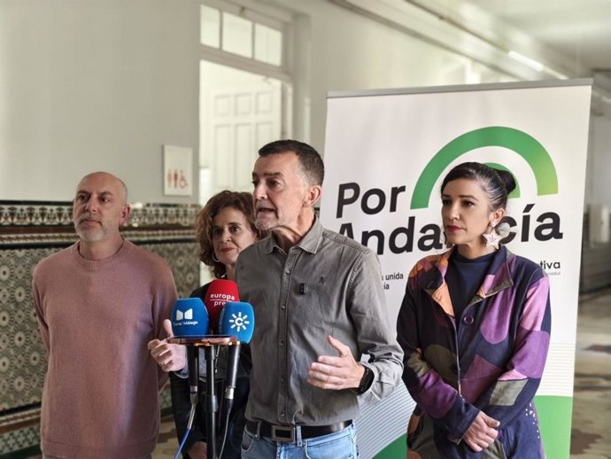 El coordinador federal de IU y candidato de Por Andalucía a la Presidencia de la Junta, Antonio Maíllo.