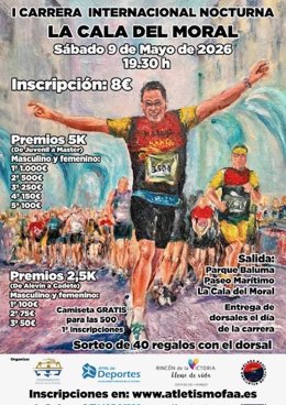 Cartel de La Carrera Internacional Nocturna La Cala del Moral