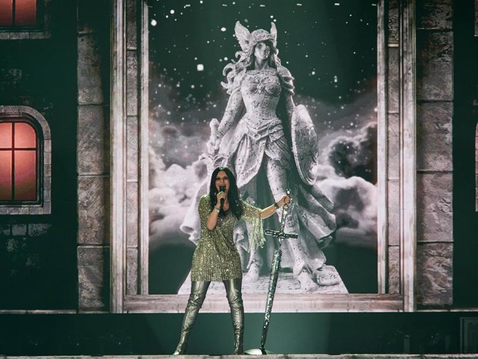 Laura Pausini en el primer concierto de su gira mundial 'Yo canto World Tour'