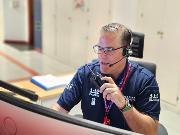Sala de operaciones del 112 de Canarias