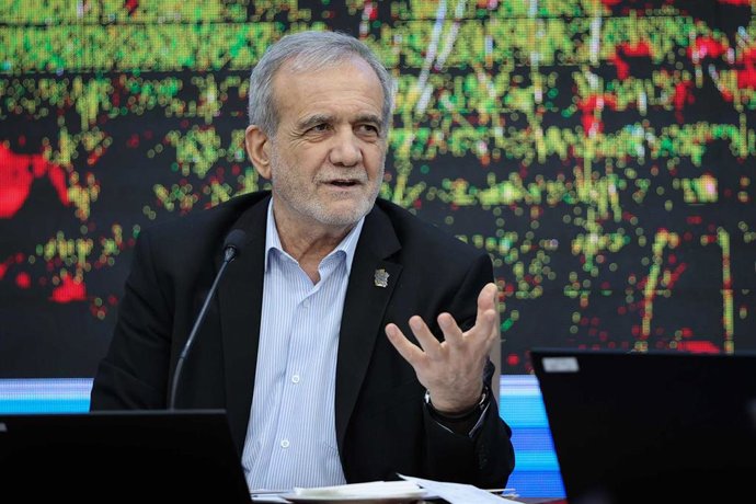 Archivo - El presidente de Irán, Masud Pezeshkian (archivo)
