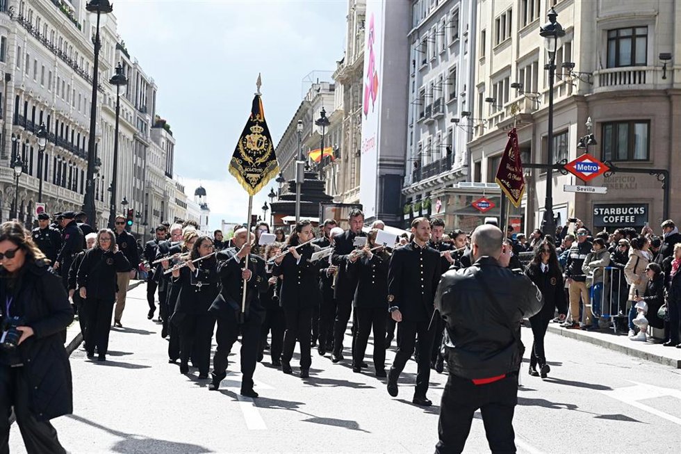 Archivo - Procesión de La Soledad,  a 19 de abril de 2025, en Madrid (España).