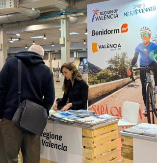 Turisme Comunitat Valenciana participa este fin de semana en la Feria del Cicloturismo 2026, que se celebra en la ciudad italiana de Padua, con el objetivo de promocionar la oferta cicloturística de la Comunitat Valenciana en el mercado transalpino.