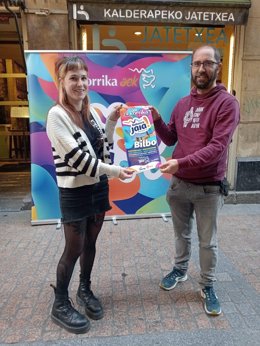 Representantes de Korrika presentan los actos de la jornada final en Bilbao.