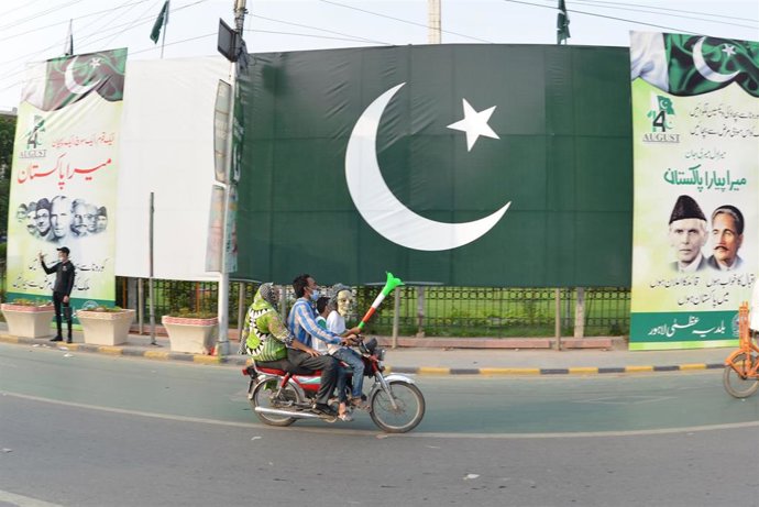 Archivo - Bandera de Pakistán